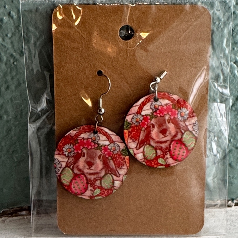 ✨ 5 for $25 ✨ Floral Bunny Earrings